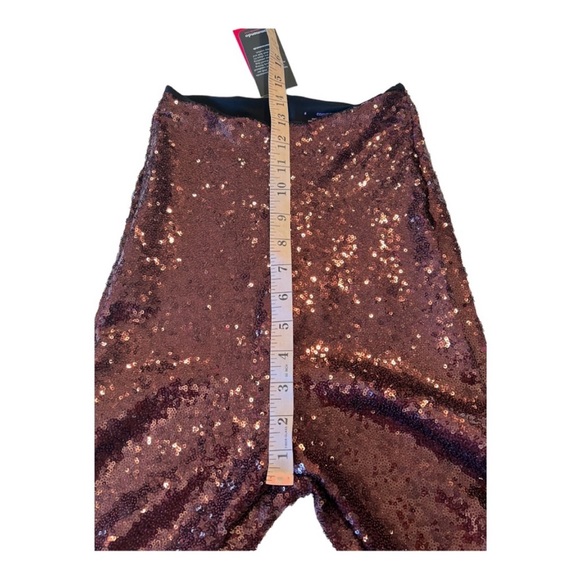 NEW Commando All Over Sequin Sculptwear Legging Pants in Wine Large - Picture 8 of 15